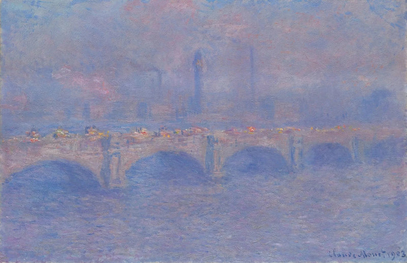 Il ponte di Waterloo, l'effetto della luce del sole - Claude Monet