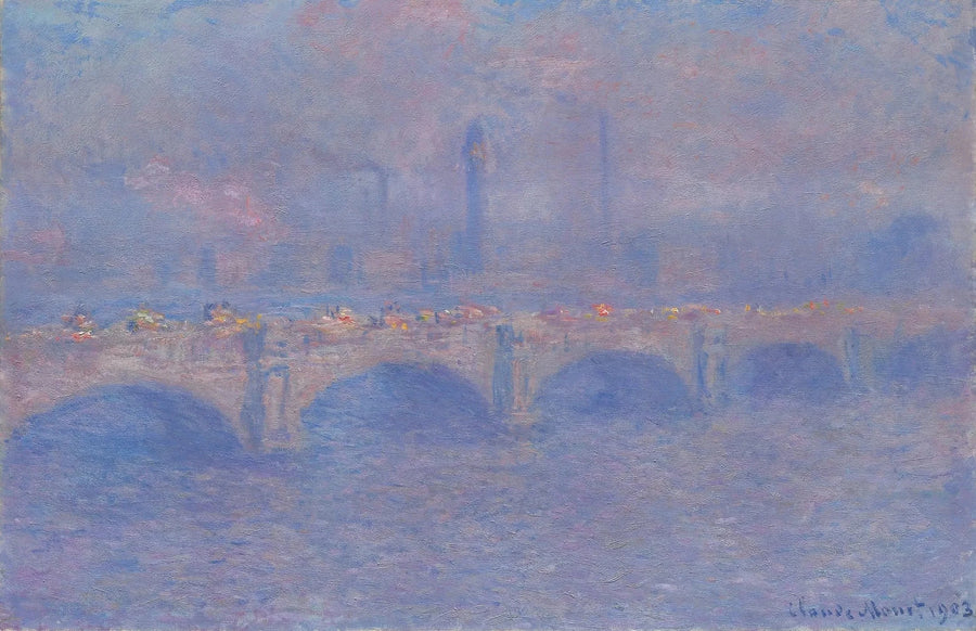 Il ponte di Waterloo, l'effetto della luce del sole - Claude Monet