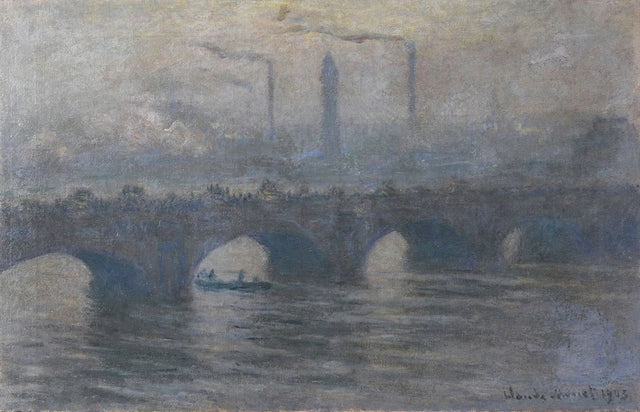 Ponte di Waterloo, tempo grigio W1562 - Claude Monet