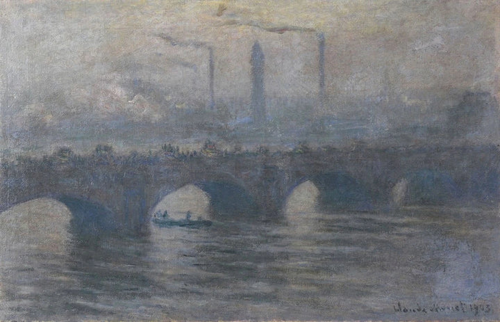 Ponte di Waterloo, tempo grigio W1562 - Claude Monet
