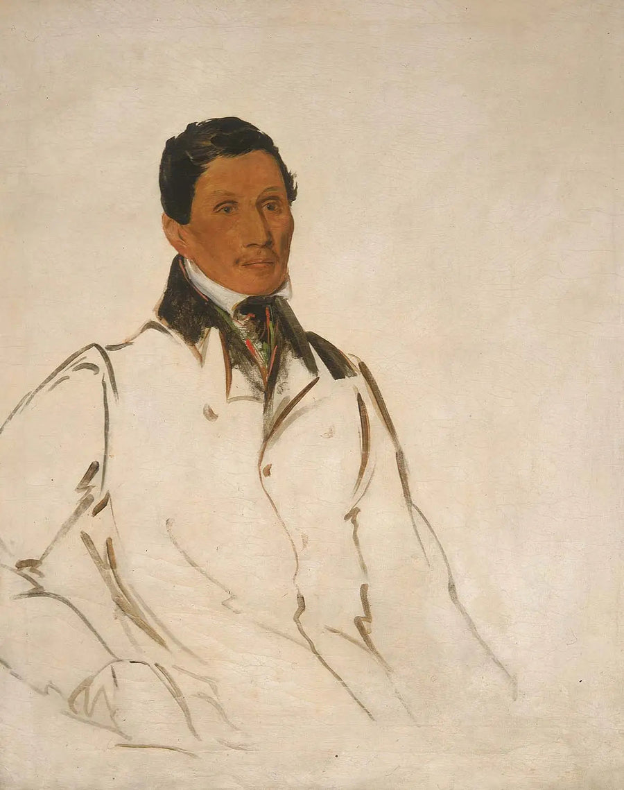 Waun-naw-con, The Dish (John W. Quinney), un predicatore missionario - George Catlin