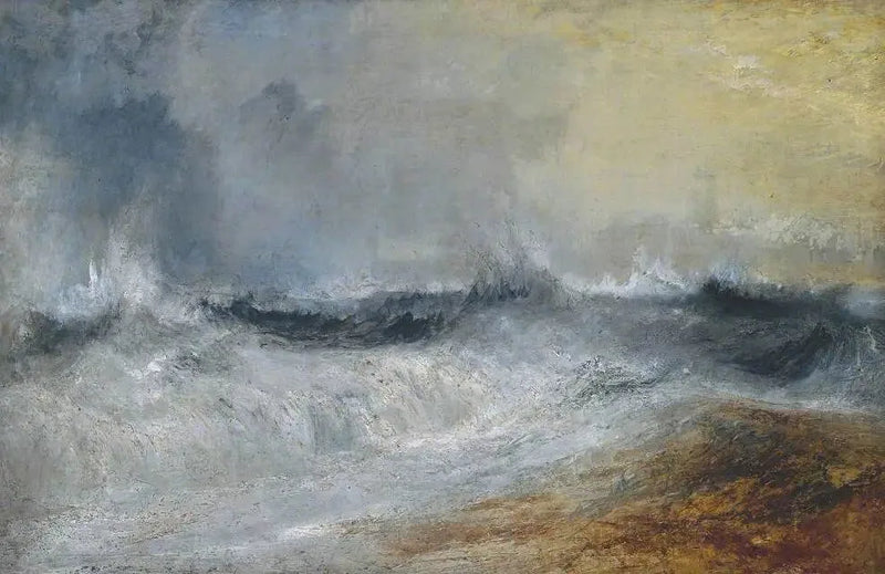 Onde che si infrangono contro il vento - J. M. W. Turner