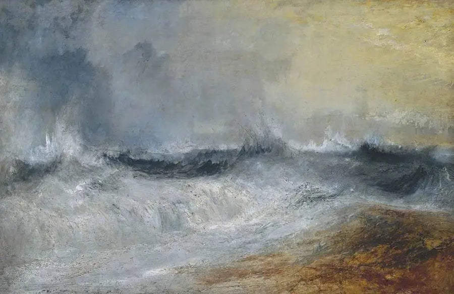 Onde che si infrangono contro il vento - J. M. W. Turner