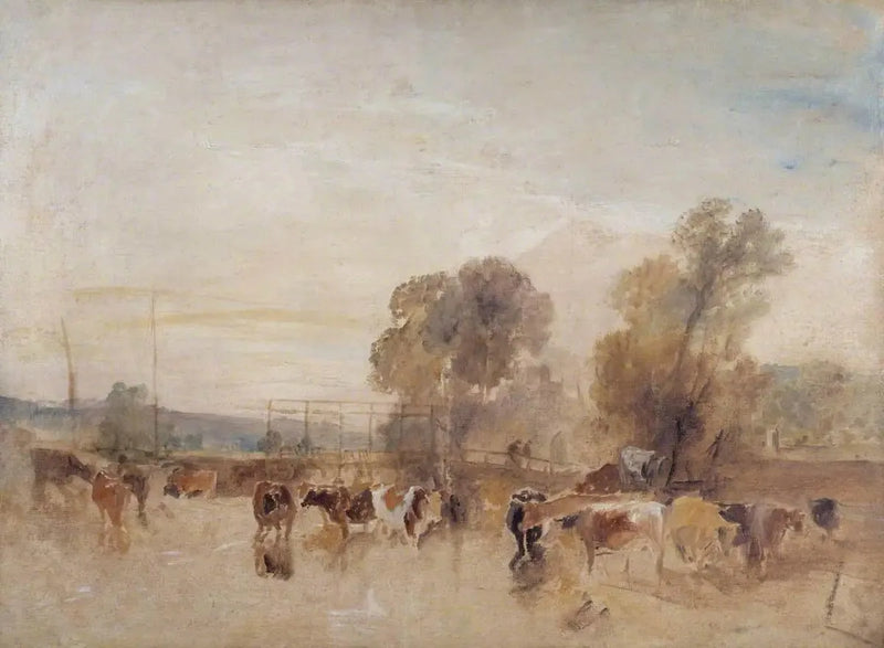 Weir e Bestiame - J. M. W. Turner