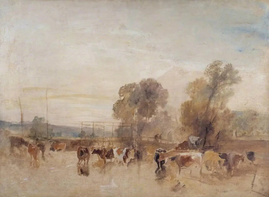 Weir e Bestiame - J. M. W. Turner