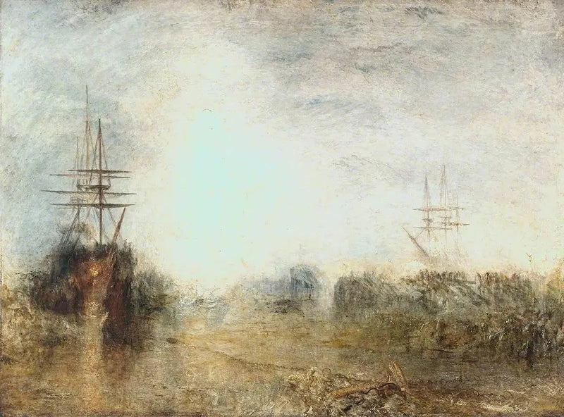 Baleniere (Bollente Blubber) Intrappolate nel Ghiaccio Imperfetto, Tentando di Liberarsi - J. M. W. Turner
