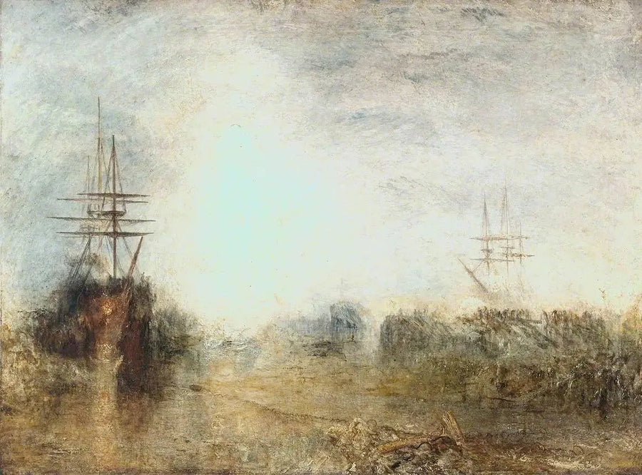 Baleniere (Bollente Blubber) Intrappolate nel Ghiaccio Imperfetto, Tentando di Liberarsi - J. M. W. Turner