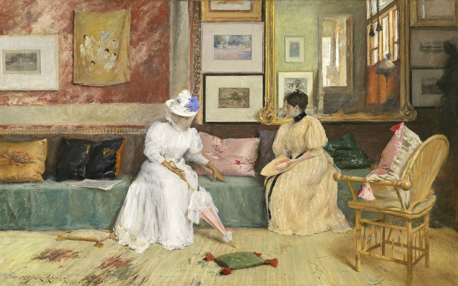 Une visite amicale - William Merritt Chase