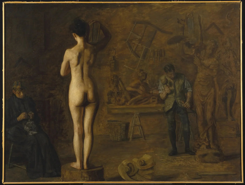 William Rush scultore della sua figura allegorica del fiume Schuylkill - Thomas Eakins