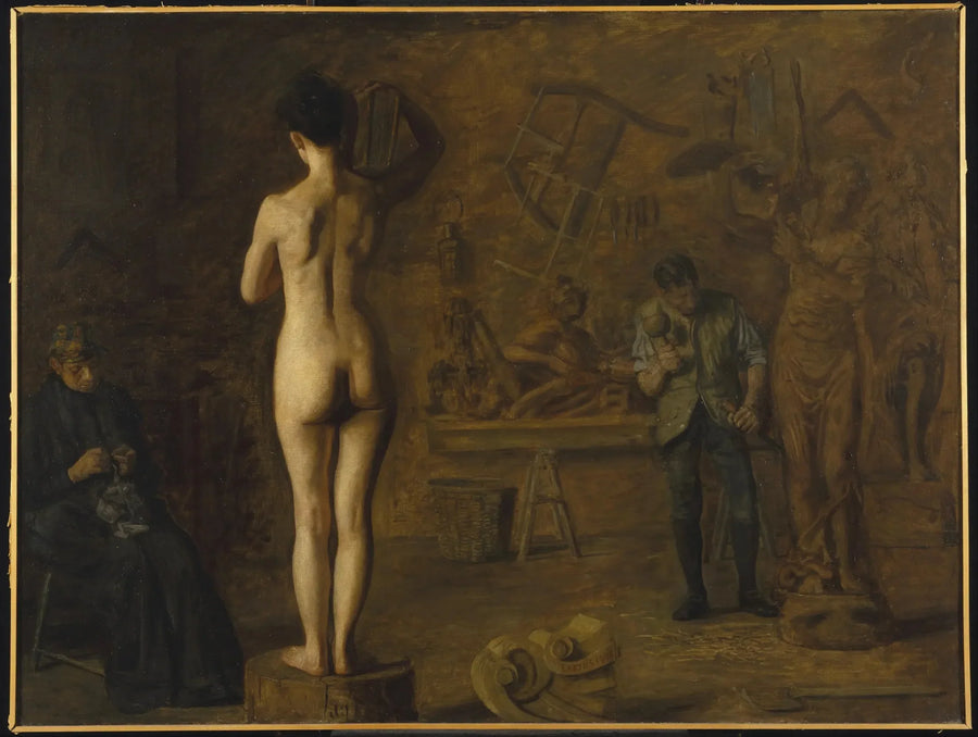 William Rush scultore della sua figura allegorica del fiume Schuylkill - Thomas Eakins