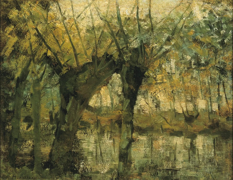 Willow Grove: Impressione di luce e ombra - Piet Mondrian