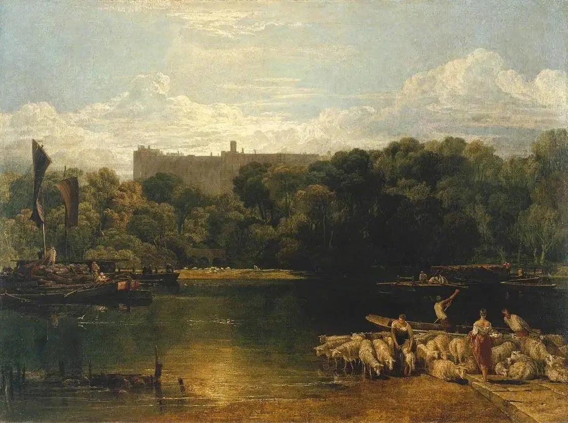 Windsor Castle from the Thames - J. M. W. Turner image 1 reproduction de peinture à l’huile
