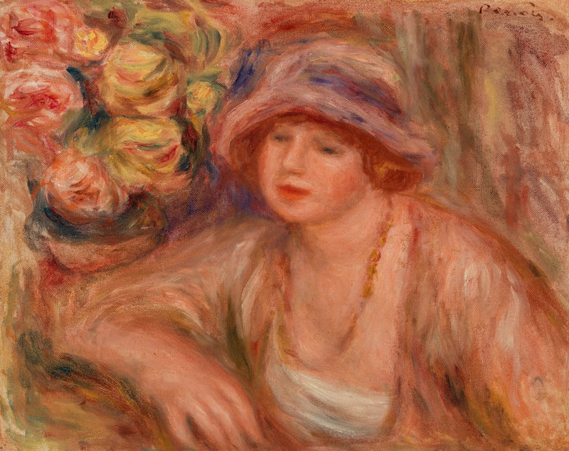 Donna appoggiata (Femme accoudée) - Pierre-Auguste Renoir