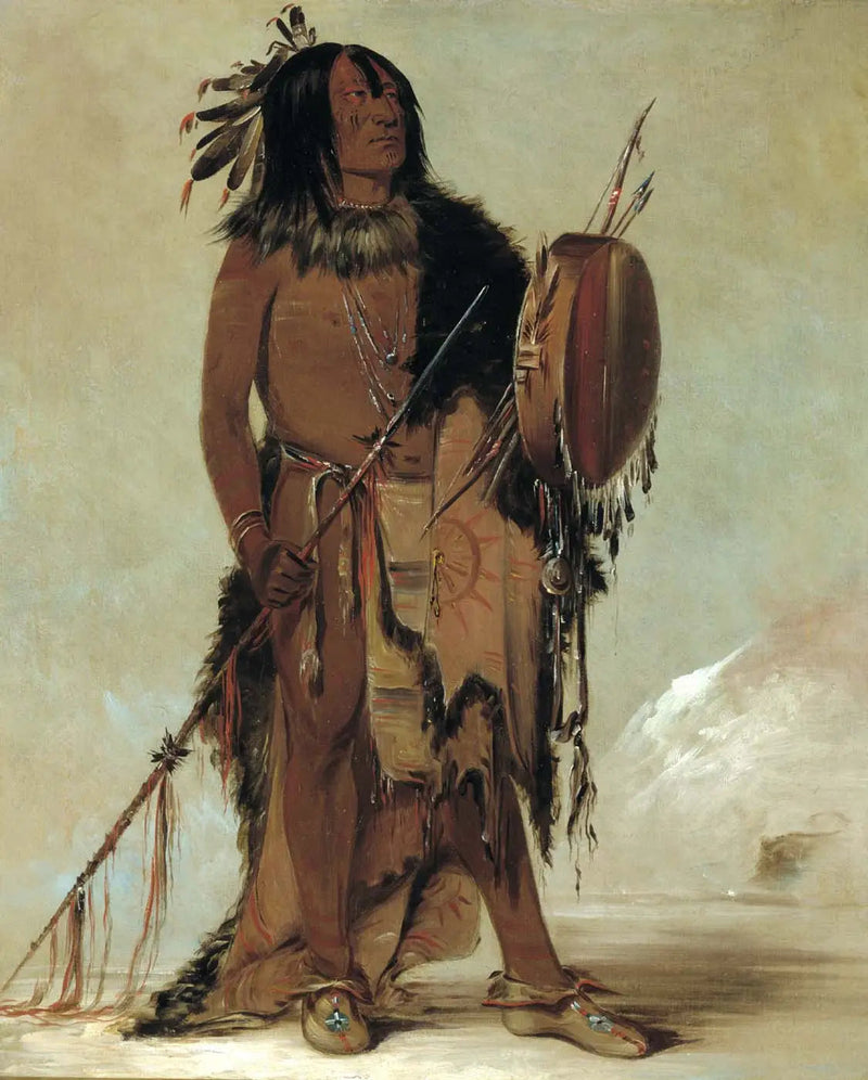Wún-nes-tou, bufalo bianco, un vecchio guaritore - George Catlin