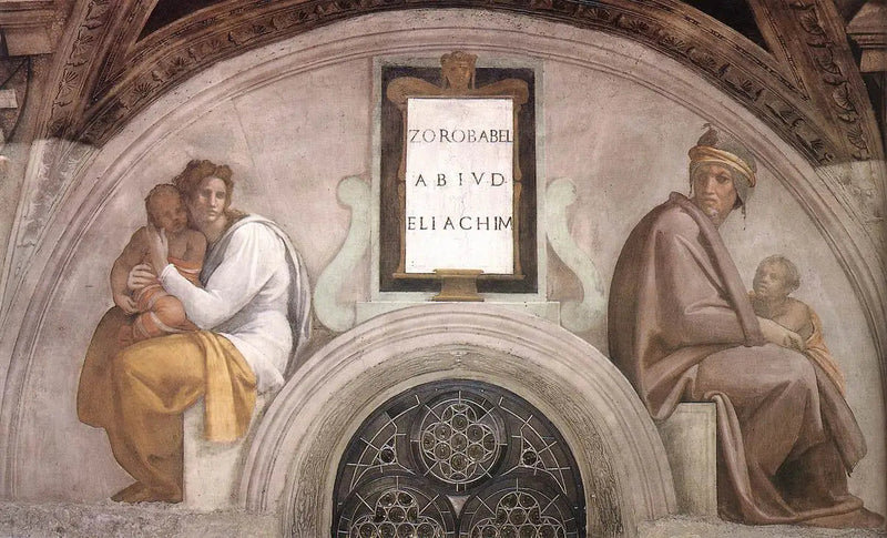 Zorobabele, Abiud e Eliakim - Michelangelo